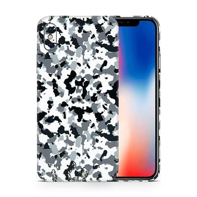 iPhone X Snow Camo 3D Skin WrapitSkin