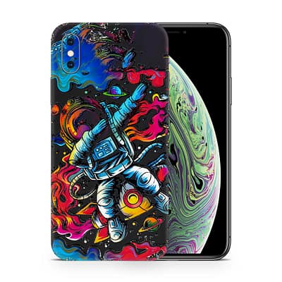 iPhone XS Max Trippy Astronaut 3D Skin WrapitSkin