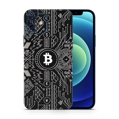 iPhone 12 Mini Bitcoin 3D Skin WrapitSkin