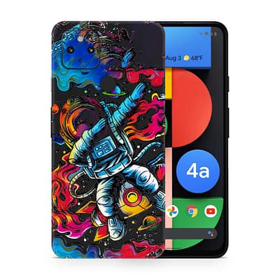 Pixel 4A 5G Trippy Astronaut 3D Skin WrapitSkin
