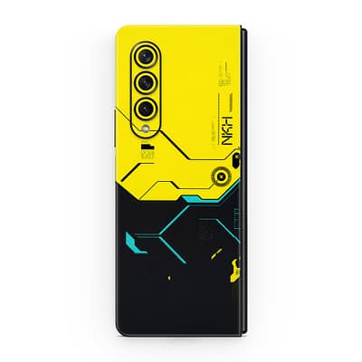 Galaxy Z Fold 3 Cyberpunk City 3D Skin WrapitSkin