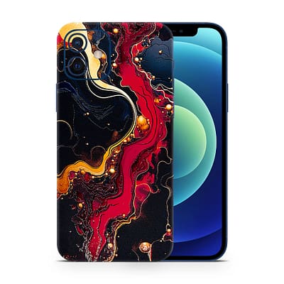 iPhone 12 Mini Volcanic Vibe 3D Skin WrapitSkin