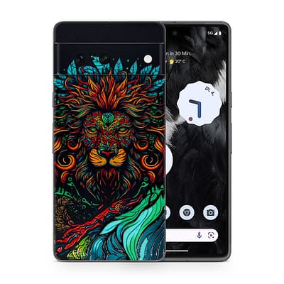 Pixel 7 Fierce Lion 3D Skin WrapitSkin