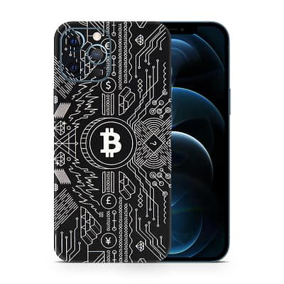 iPhone 12 Pro Max Bitcoin 3D Skin WrapitSkin