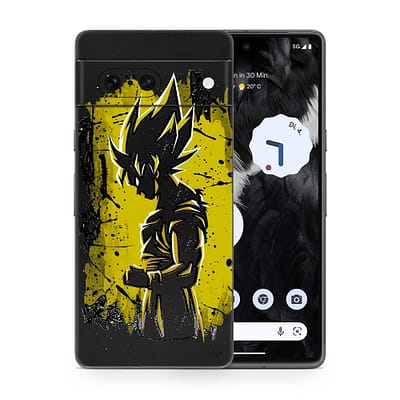 Pixel 7 Goku Spirit 3D Skin WrapitSkin