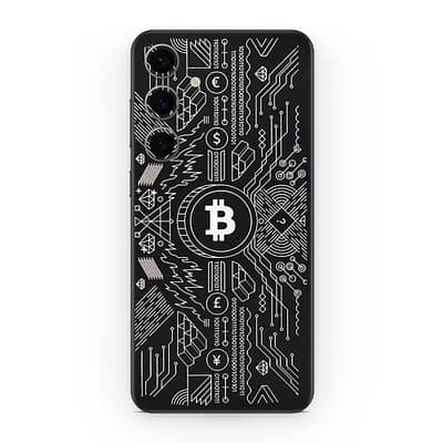 Galaxy S24 Bitcoin 3D Skin WrapitSkin