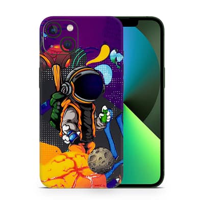 iPhone 13 Mini Space Doodler 3D Skin WrapitSkin