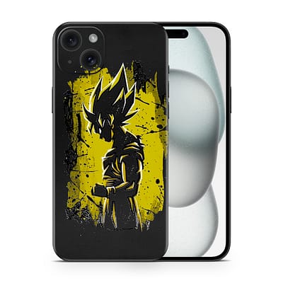 iPhone 15 Goku Spirit 3D Skin WrapitSkin