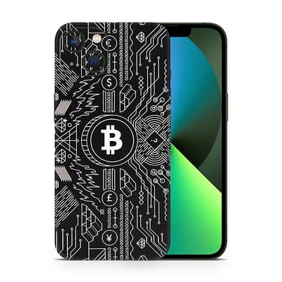 iPhone 13 Mini Bitcoin 3D Skin WrapitSkin