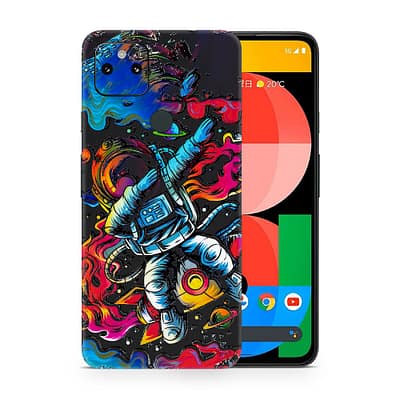 Pixel 5A 5G Trippy Astronaut 3D Skin WrapitSkin