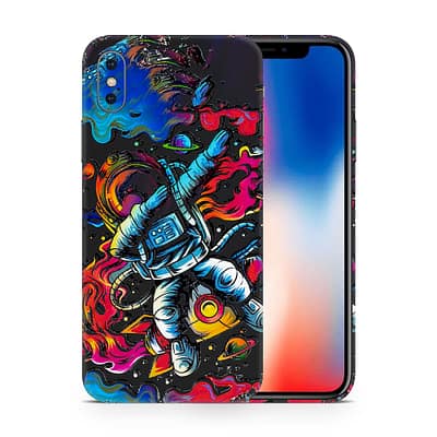 iPhone X Trippy Astronaut 3D Skin WrapitSkin