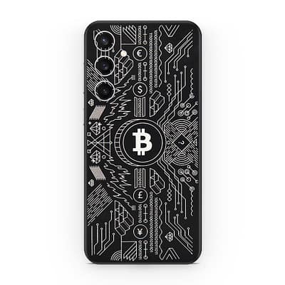 Galaxy S23 FE Bitcoin 3D Skin WrapitSkin