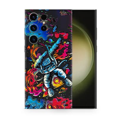 Galaxy S23 Ultra Trippy Astronaut 3D Skin WrapitSkin