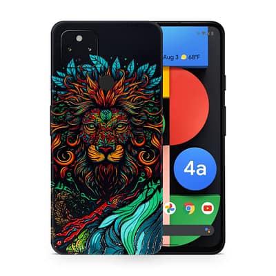 Pixel 4A 5G Fierce Lion 3D Skin WrapitSkin