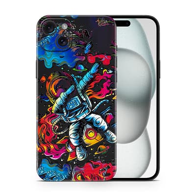 iPhone 15 Trippy Astronaut 3D Skin WrapitSkin