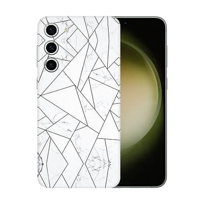 Galaxy S23 Plus Marble Grid 3D Skin WrapitSkin