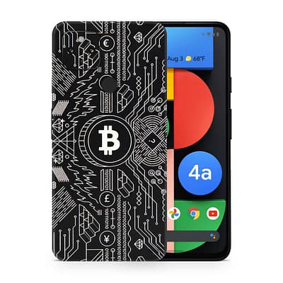 Pixel 4A 5G Bitcoin 3D Skin WrapitSkin