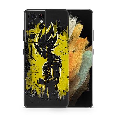 Galaxy S21 Ultra Goku Spirit 3D Skin WrapitSkin