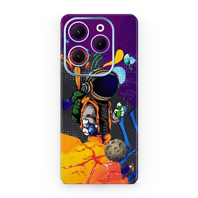 Infinix Hot 40 Space Doodler 3D Skin WrapitSkin