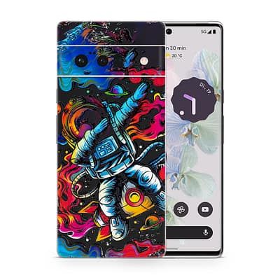 Pixel 6 Pro Trippy Astronaut 3D Skin WrapitSkin