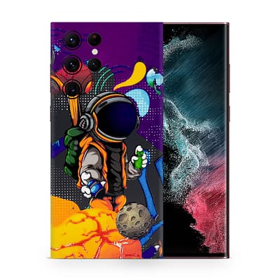 Galaxy S22 Ultra Space Doodler 3D Skin WrapitSkin