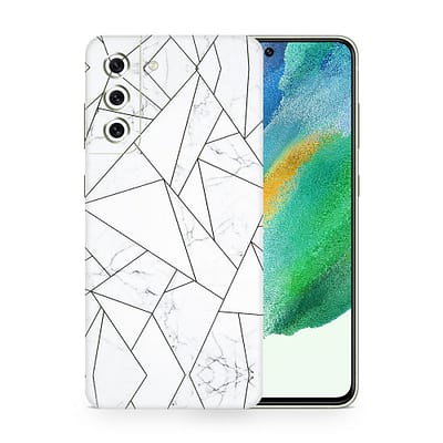 Galaxy S21 FE Marble Grid 3D Skin WrapitSkin