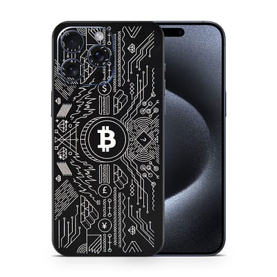 iPhone 15 Pro Max Bitcoin 3D Skin WrapitSkin