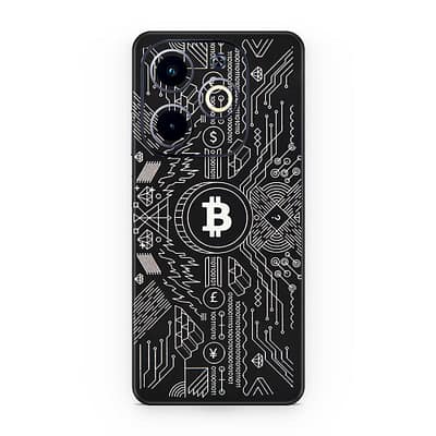 Infinix Hot 40i Bitcoin 3D Skin WrapitSkin