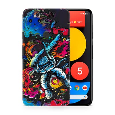 Pixel 5 Trippy Astronaut 3D Skin WrapitSkin