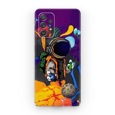 Galaxy A72 Space Doodler 3D Skin WrapitSkin