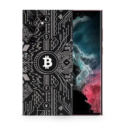 Galaxy S22 Ultra Bitcoin 3D Skin WrapitSkin