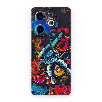 Infinix Hot 40i Trippy Astronaut 3D Skin WrapitSkin