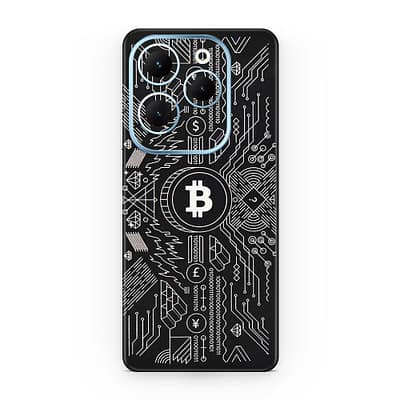 Infinix Hot 40 Bitcoin 3D Skin WrapitSkin