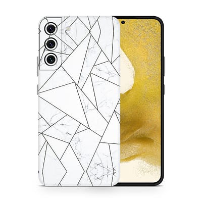 Galaxy S22 Plus Marble Grid 3D Skin WrapitSkin