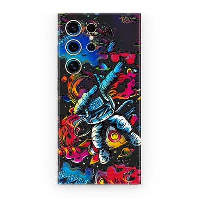 Galaxy S24 Ultra Trippy Astronaut 3D Skin WrapitSkin