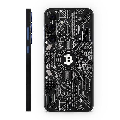 Galaxy S25 Plus Bitcoin 3D Skin WrapitSkin