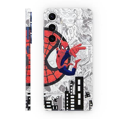 Galaxy S25 Plus Spiderman Comic 3D Skin WrapitSkin