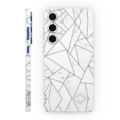 Galaxy S25 Plus Marble Grid 3D Skin WrapitSkin