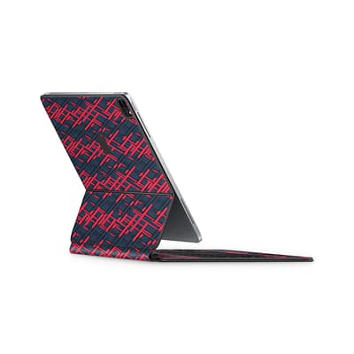 Magic Keyboard iPad Pro 12.9” Gen 4 Cyber Gridlines Skin WrapitSkin