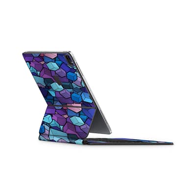 Magic Keyboard iPad Pro 12.9” Gen 4 3D Cubes Skin WrapitSkin