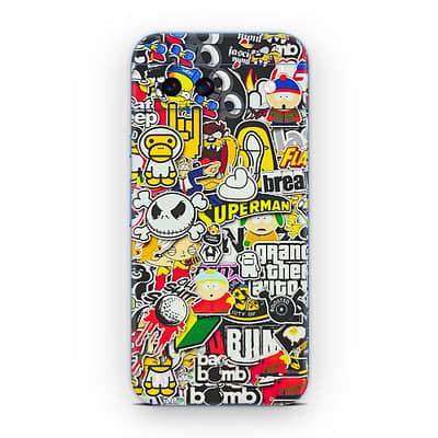 Pixel 8A Sticker Bomb 3D Skin WrapitSkin