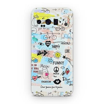 Pixel 9 Pro XL Doodles 3D Skin WrapitSkin