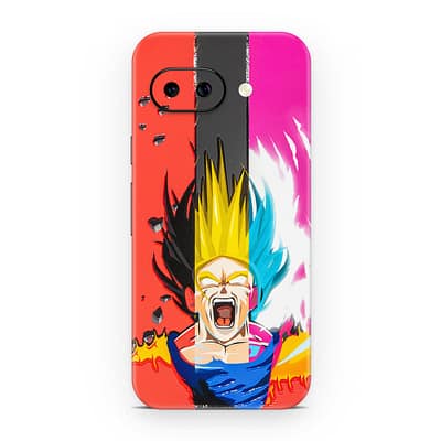 Pixel 9A Angry Goku 3D Skin WrapitSkin