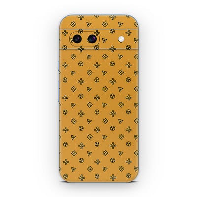 Pixel 8A Yellow Danger 3D Skin WrapitSkin