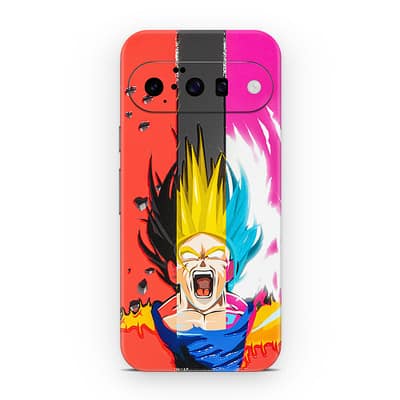 Pixel 10 Angry Goku 3D Skin WrapitSkin