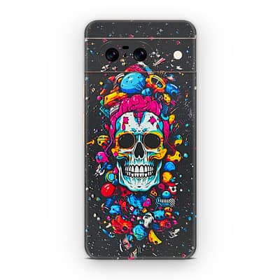 Pixel 8 Skull 3D Skin WrapitSkin