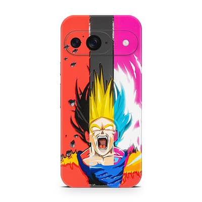 Pixel 9 Angry Goku 3D Skin WrapitSkin
