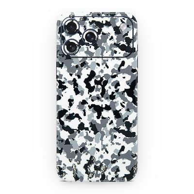 iPhone 17 Pro Max Snow Camo 3D Skin WrapitSkin