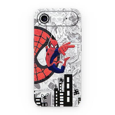 iPhone Air Spiderman Comic 3D Skin WrapitSkin