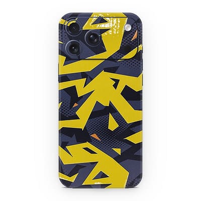 iPhone 17 Pro Max Abstract Yellow 3D Skin WrapitSkin